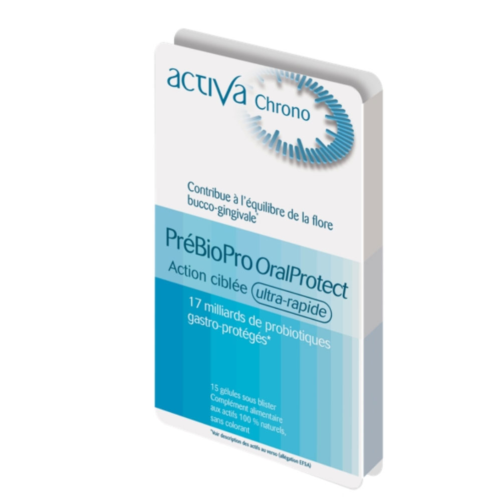Activa Crono Prebiopro Oral Protect 15 cápsulas