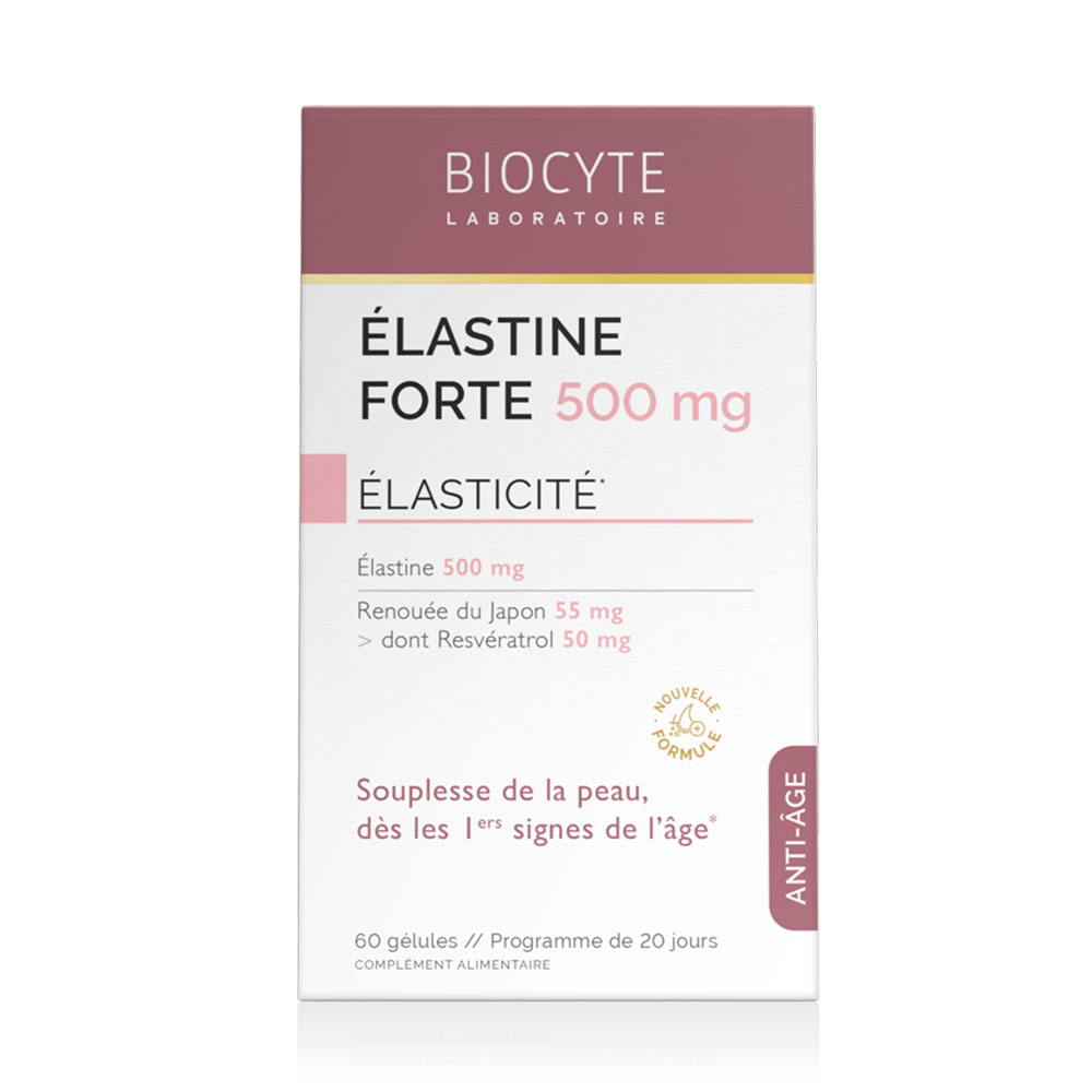 Biocyte Antiedad Elastina forte 500 mg con resveratrol 60 cápsulas