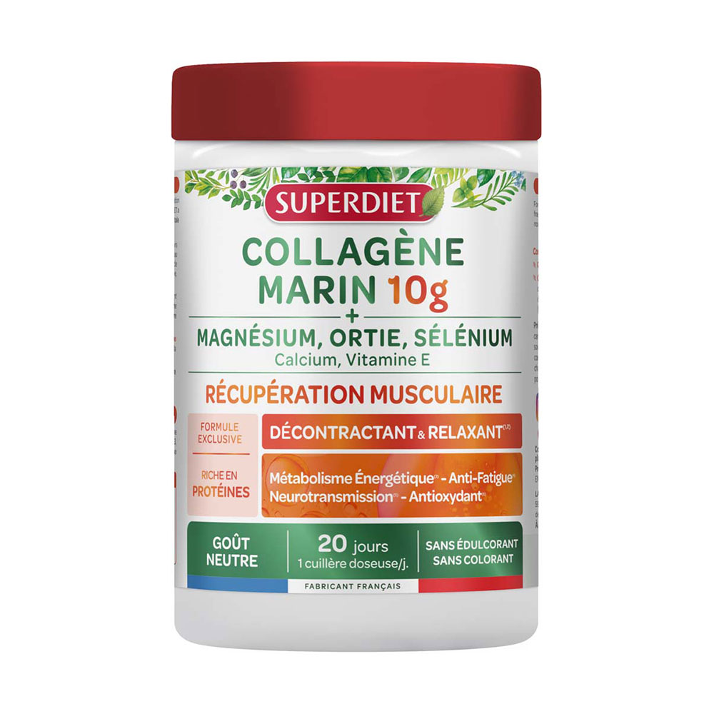 Superdiet Colágeno marino 10 g recuperación muscular 210 g