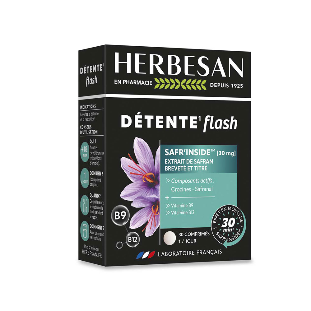 Herbesan Relajación flash 30 comprimidos
