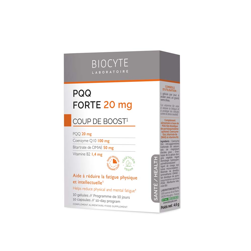 Biocyte Salud PQQ forte 20 mg impulso energético 10 cápsulas