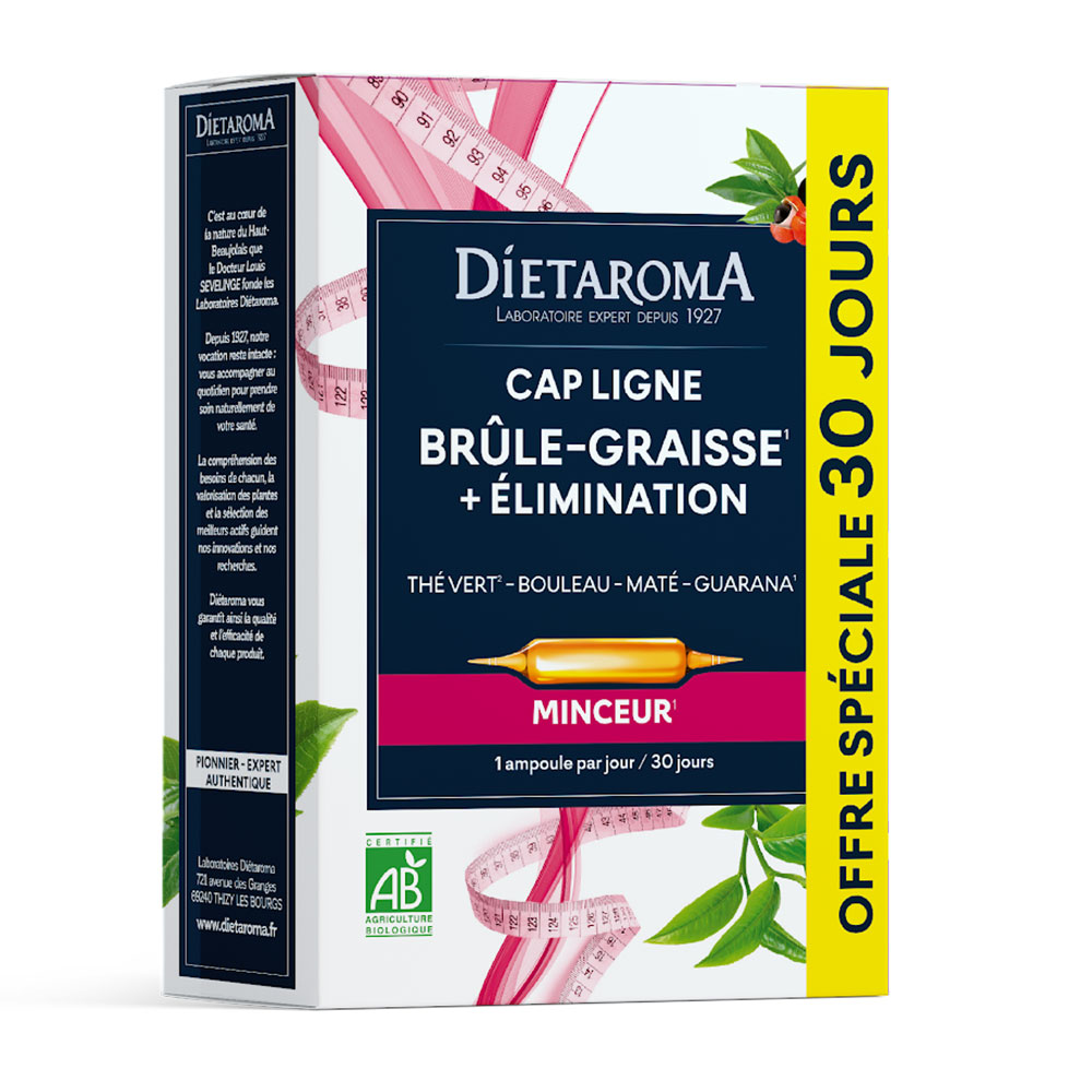 Dietaroma Cap Ligne Quemador de Grasa + Eliminación 30 ampollas