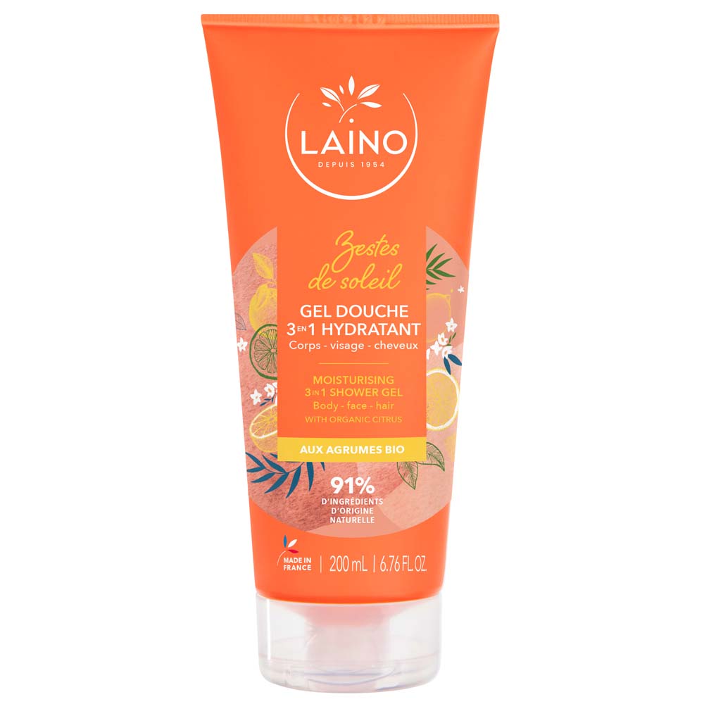 Laino Gel de ducha 3en1 cítricos 200 ml