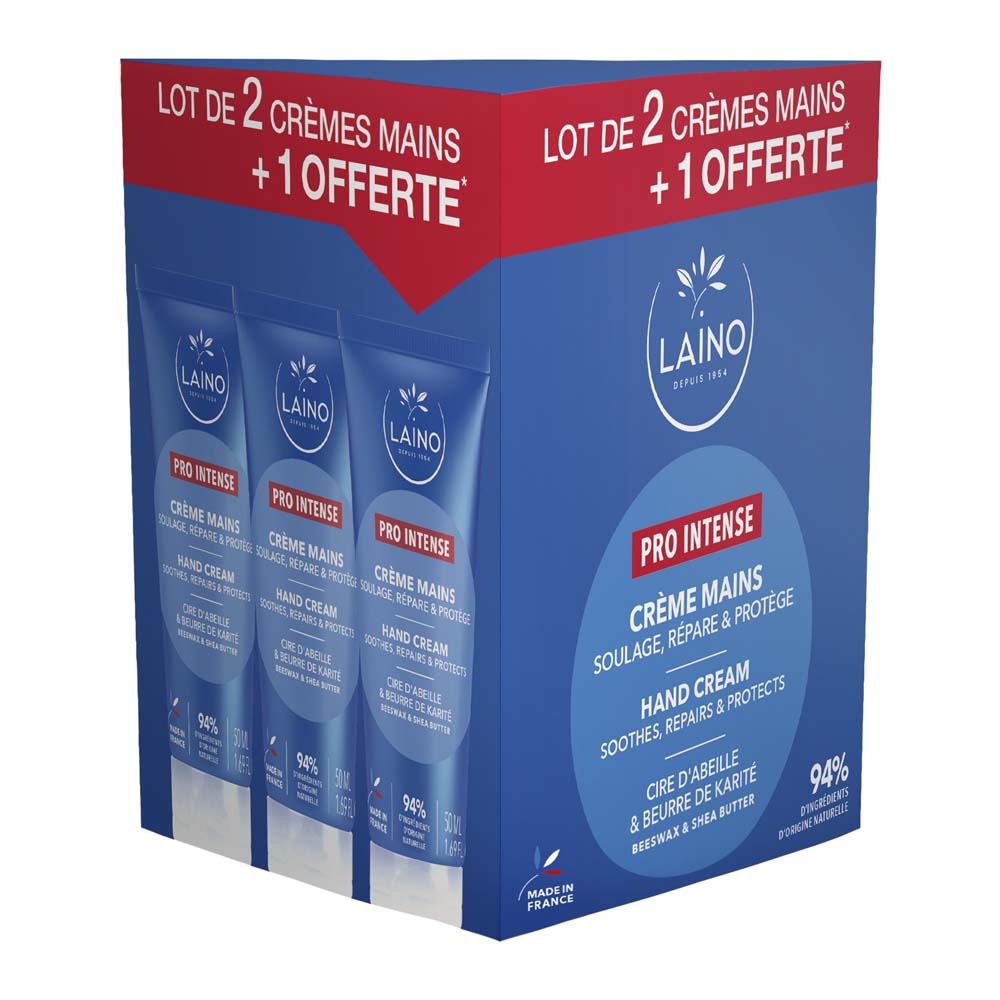 Laino Crema de manos Pro Intensive Seco a agrietado 3x50ml