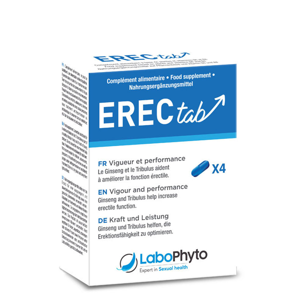 LaboPhyto Erectab apoyo para la erección y el rendimiento 4 cápsulas