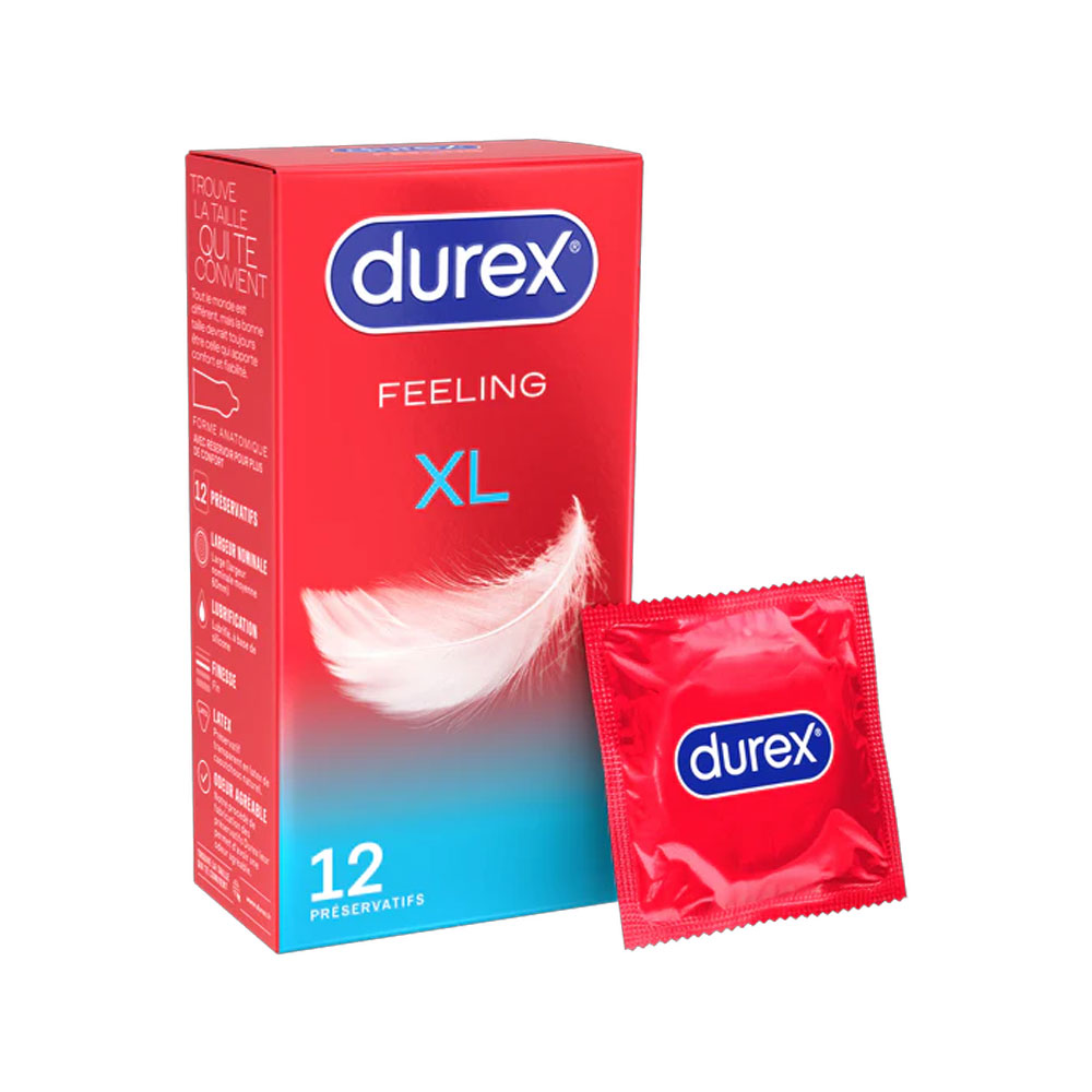 Durex Feeling Preservativos grande XL 12 unidades