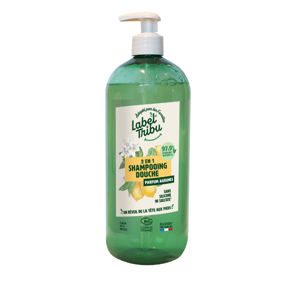 Label Tribu Champú de ducha Citrus 2en1 1L