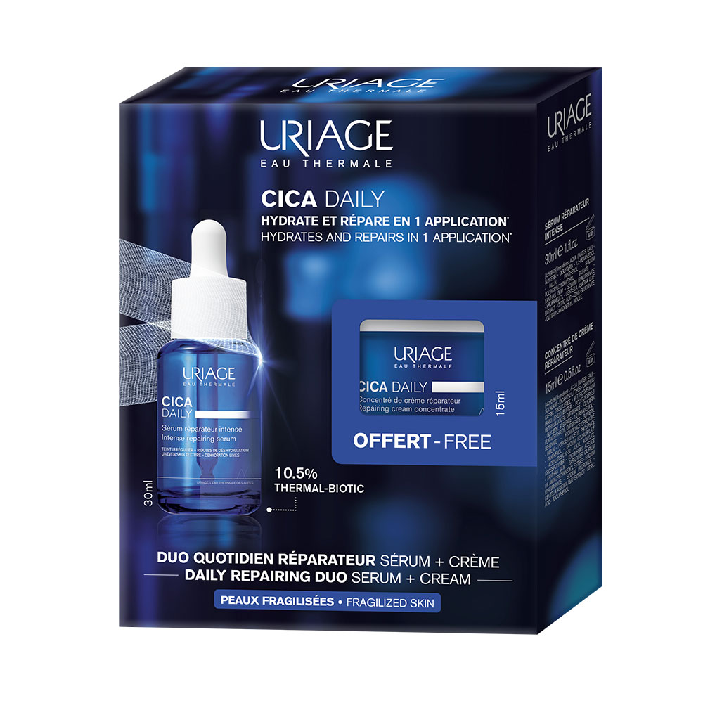 Uriage Cica Daily Pack duo reparador diario pieles frágiles 45 ml
