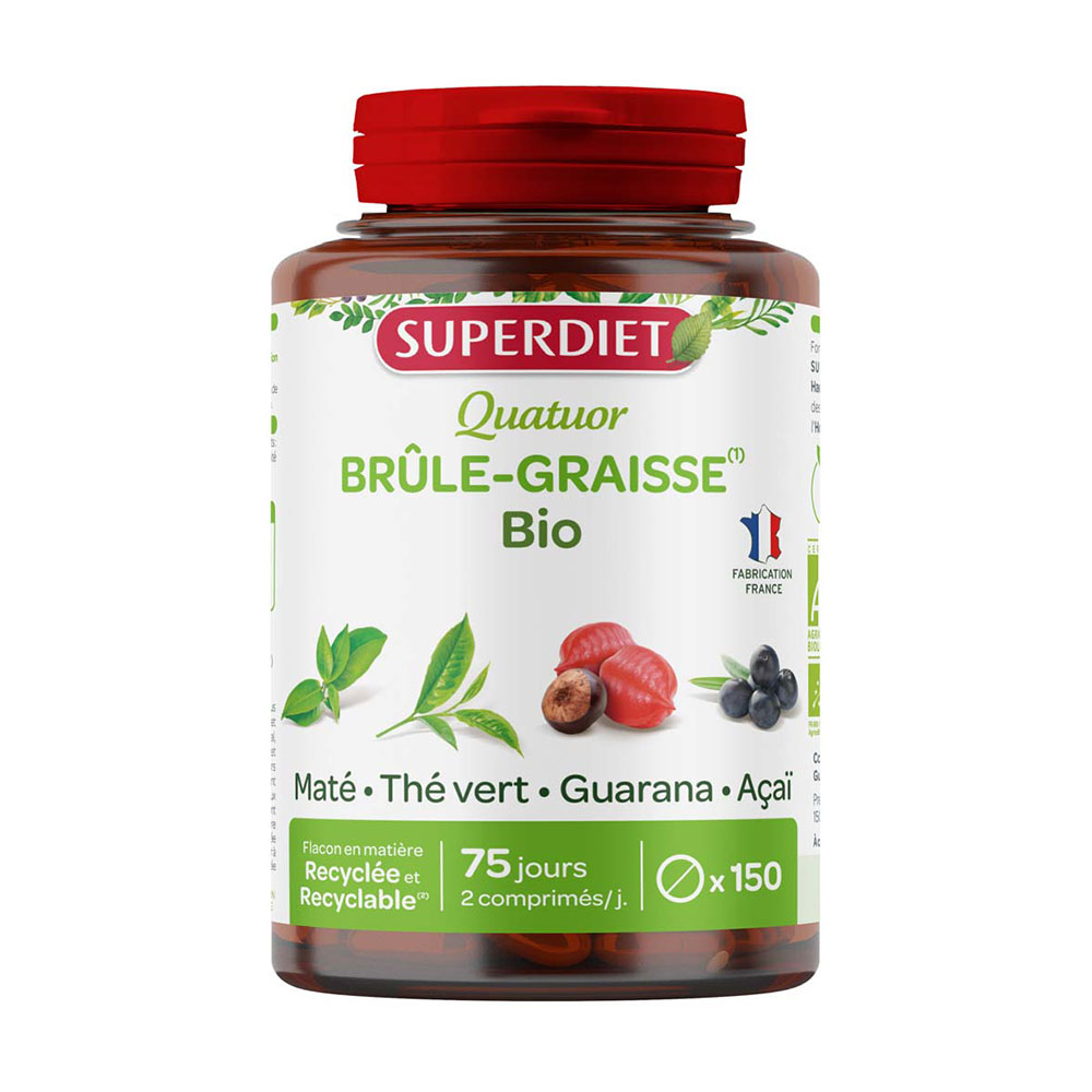 Superdiet Quatuor quema grasas bio 150 comprimidos