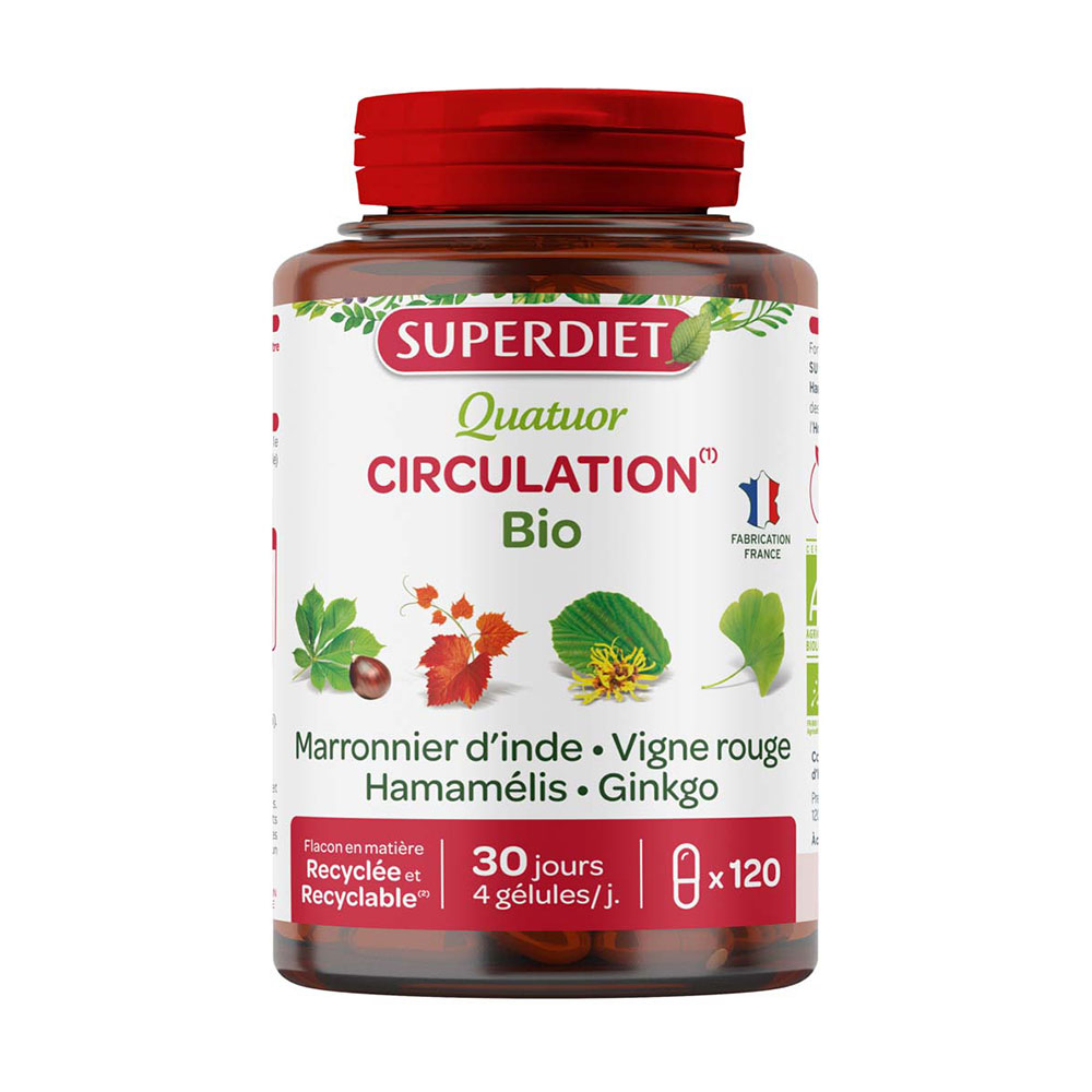 Superdiet Cuárteto Circulación Bio 120 cápsulas