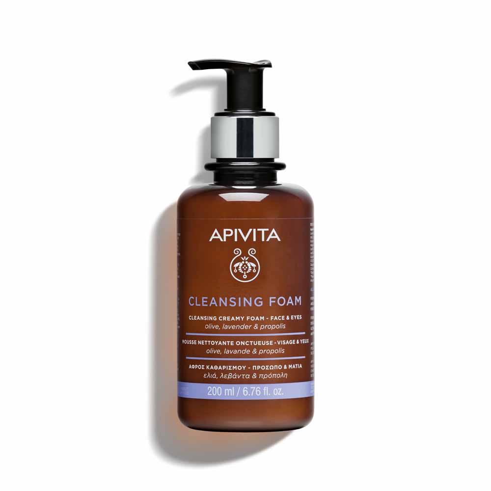 Apivita Espuma limpiadora nutritiva rostro y ojos 200 ml