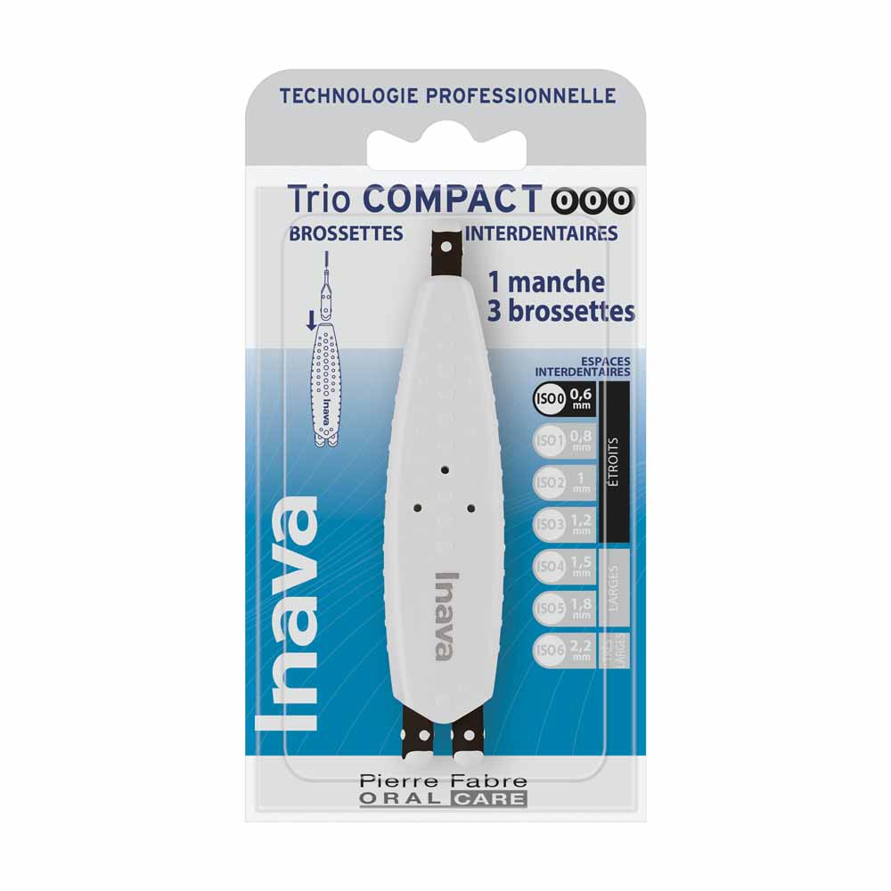 Inava Trio compacto cepillos interdentales 0.6 mm