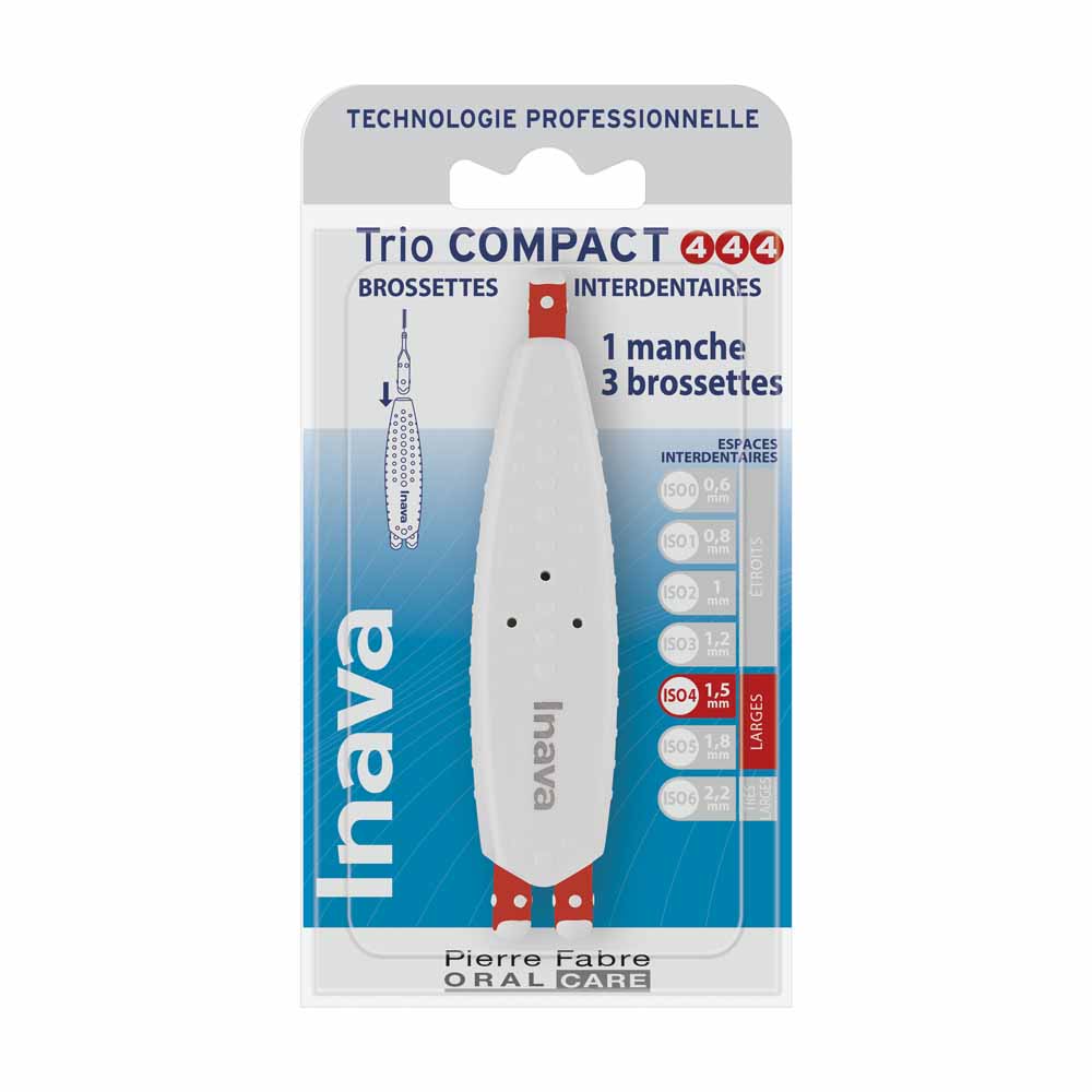 Inava Trio compacto cepillos interdentales 1.5 mm