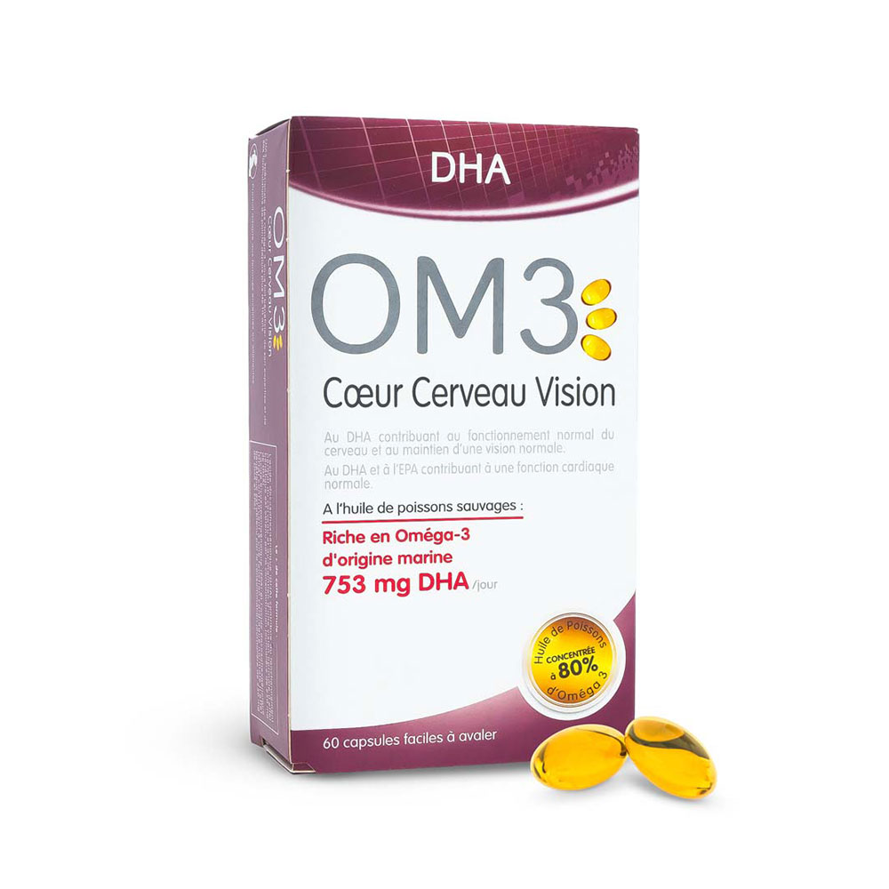 OM3 DHA corazón cerebro y visión 60 cápsulas