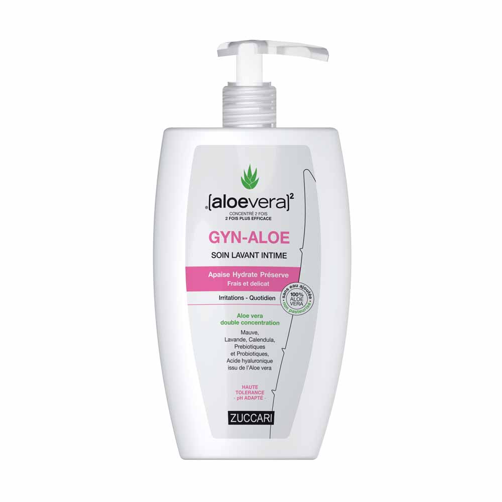 Naturancia [aloevera]2 Zuccari GYN ALOE Cuidado de Limpieza Íntima Aloe vera concentrado D. Plantes Ácido Hialurónico daloe 400 ml