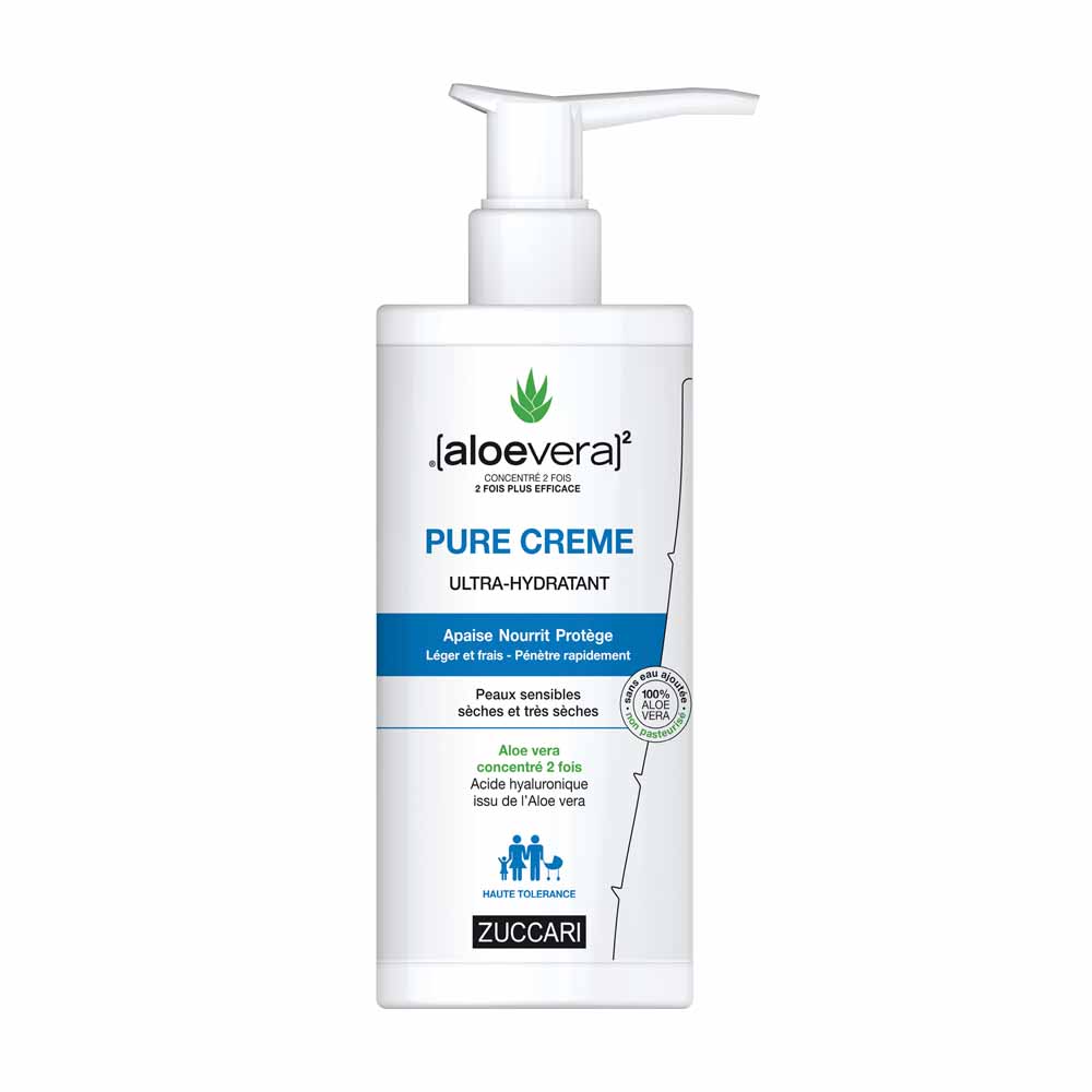 Naturancia [aloevera]2 Zuccari PURE CRЀME Ultra-hidratante Aloe vera y Ácido Hialurónico 400 ml