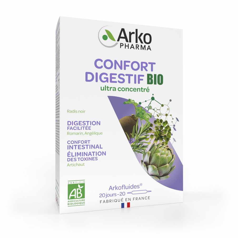 Arkopharma Arkofluidos Confort digestivo bio 20 ampollas