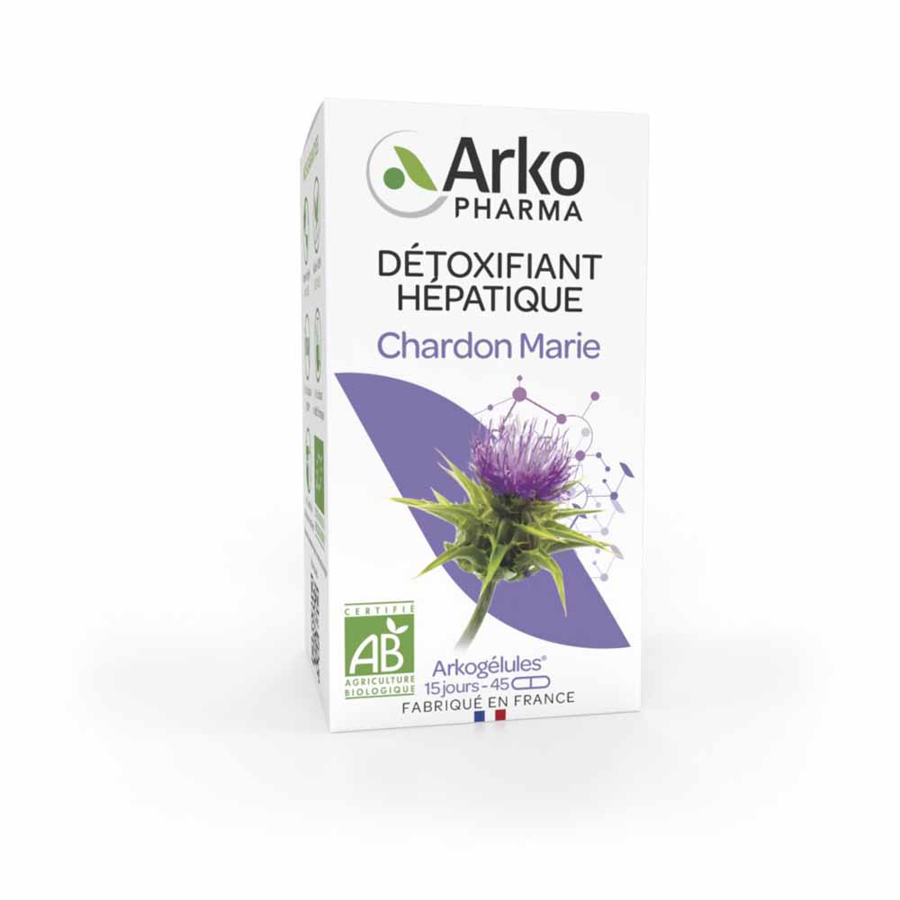 Arkopharma Arkocápsulas Cardo mariano ecológico depurativo hepático 45 cápsulas