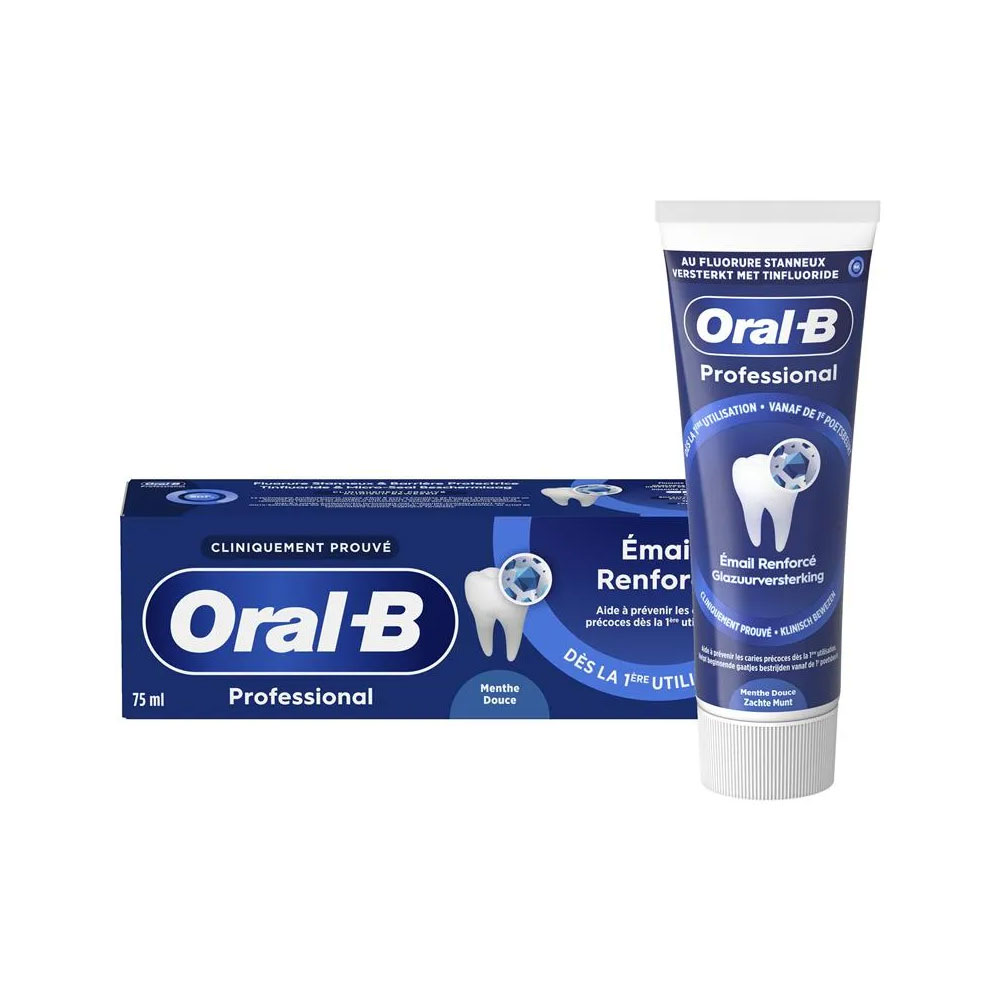 Oral-B Professional Pasta dentífrica esmalte reforzado menta suave 75 ml