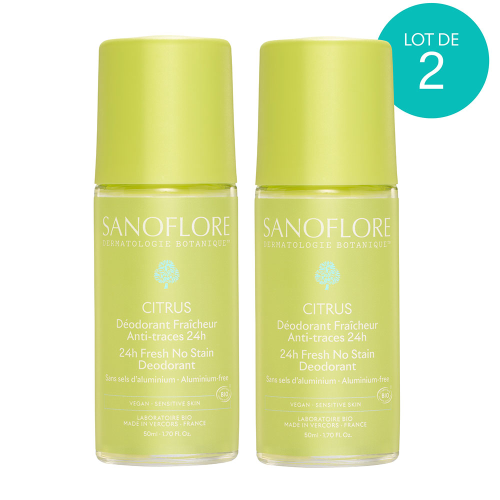 Sanoflore Desodorantes Desodorante roll-on bio cítricos 24h 2 x 50 ml
