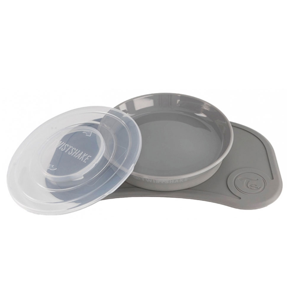 Twistshake Mini Click Mat Bandeja + Plato y Tapa 6 Meses++ (en francés)