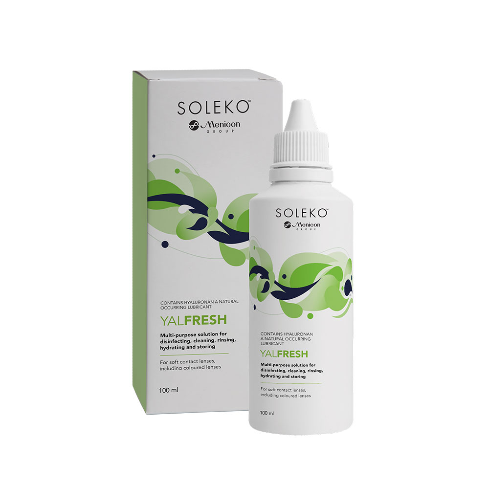 Menicon Solución multifuncional para lentes blandas con ácido hialurónico 100 ml