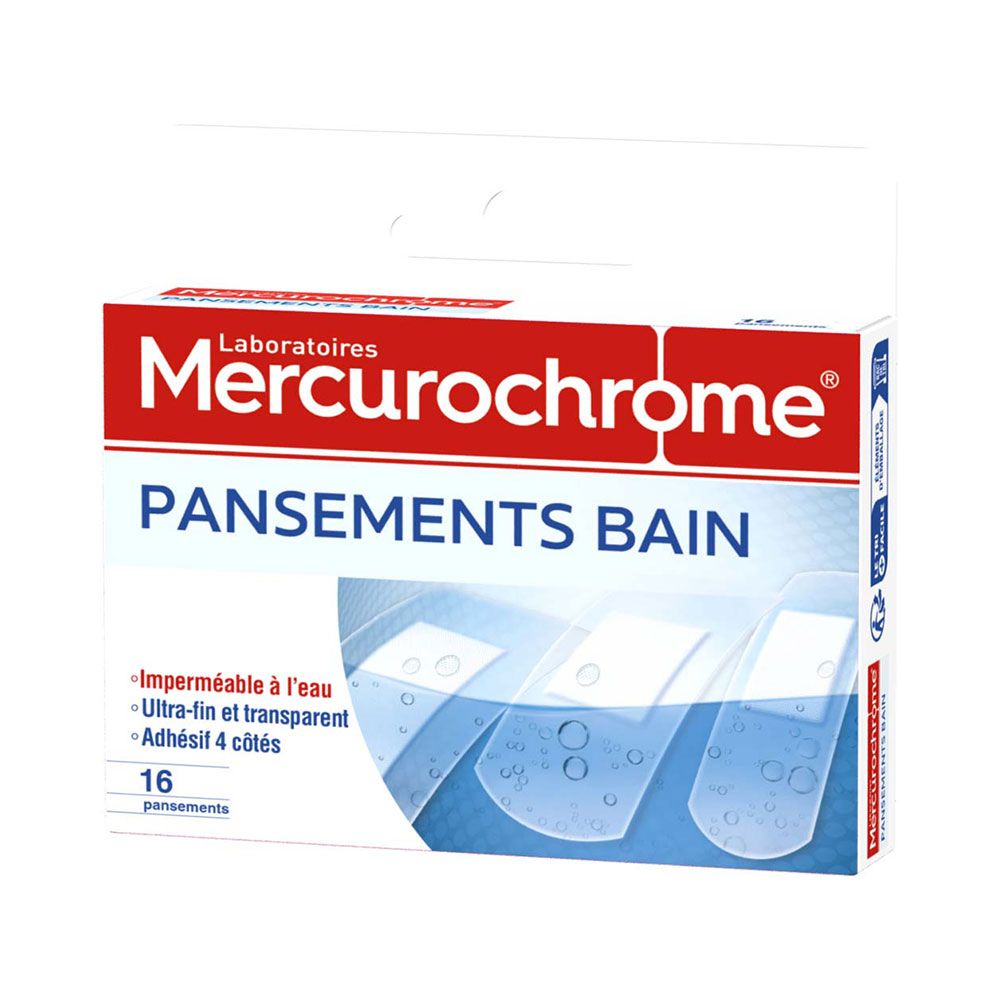 Mercurochrome Apósitos baño 3 tallas x16
