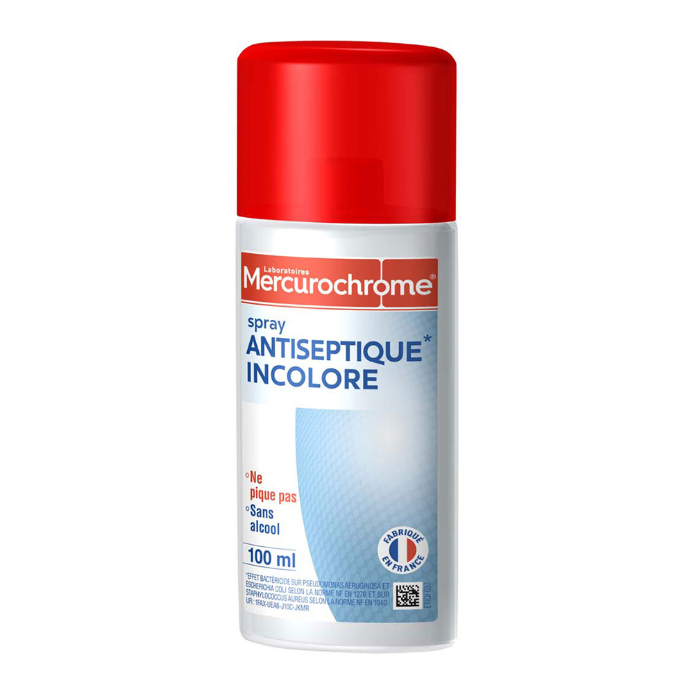 Mercurochrome Spray antiséptico incoloro 100 ml
