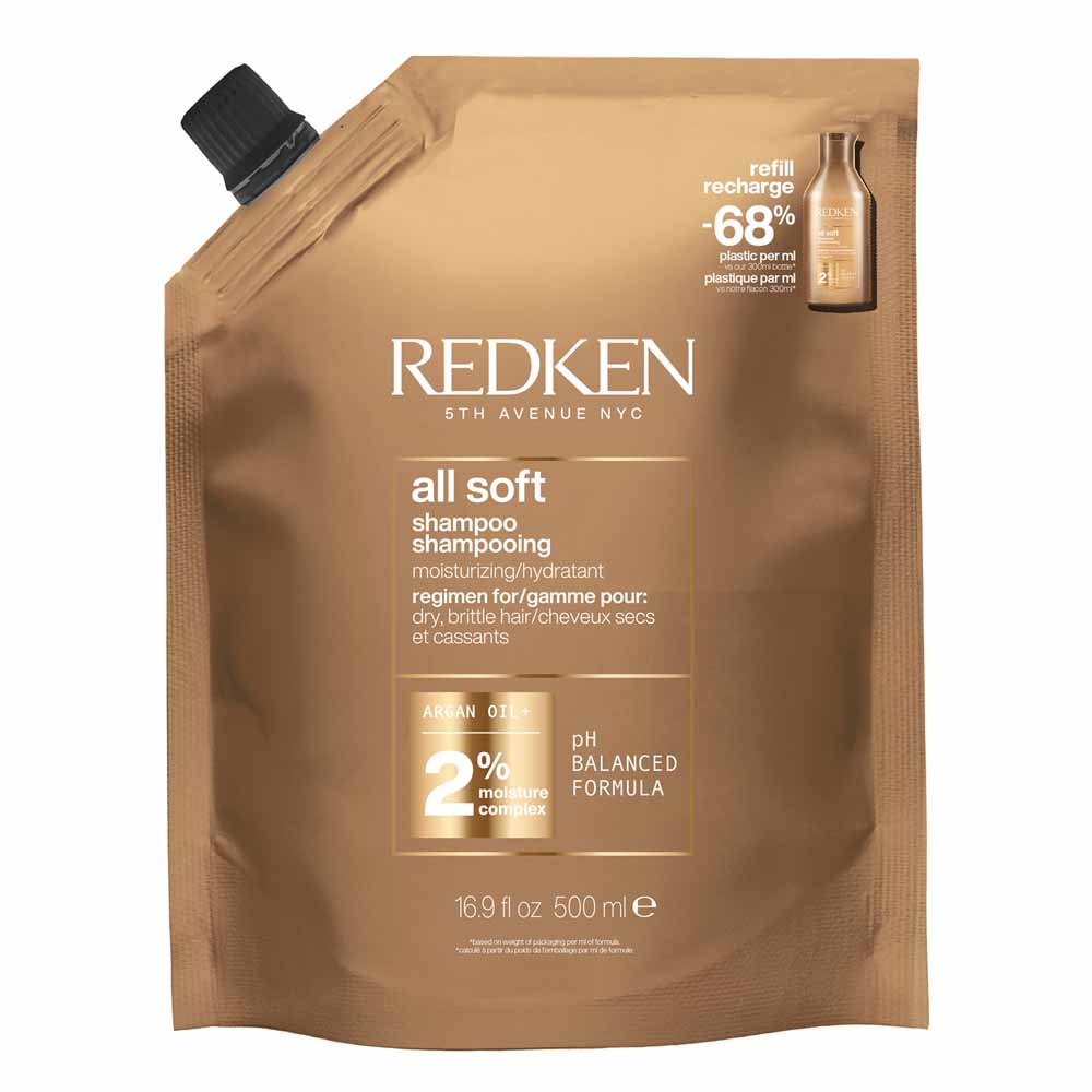 Redken All Soft Champú hidratante cabello quebradizo 500 ml
