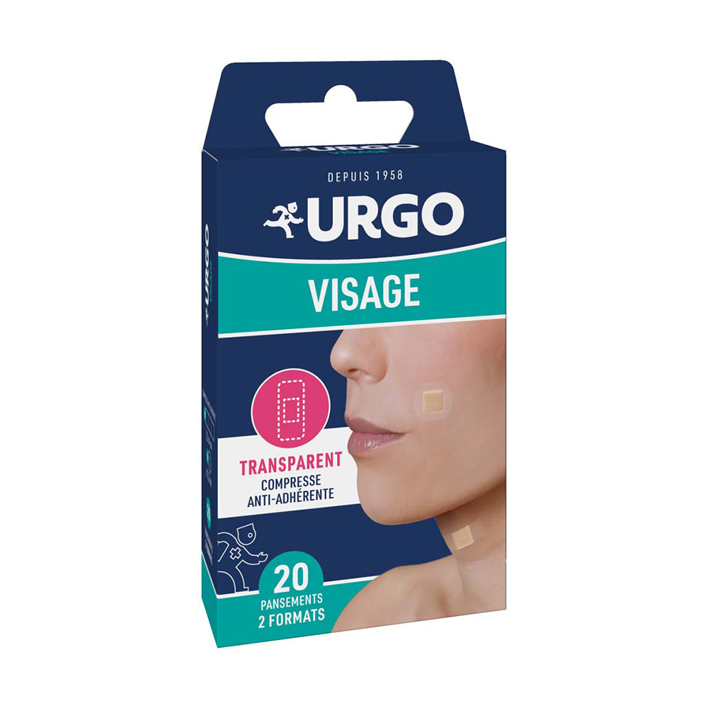 Urgo Tiras transparentes para rostro 2 formatos 20 unidades
