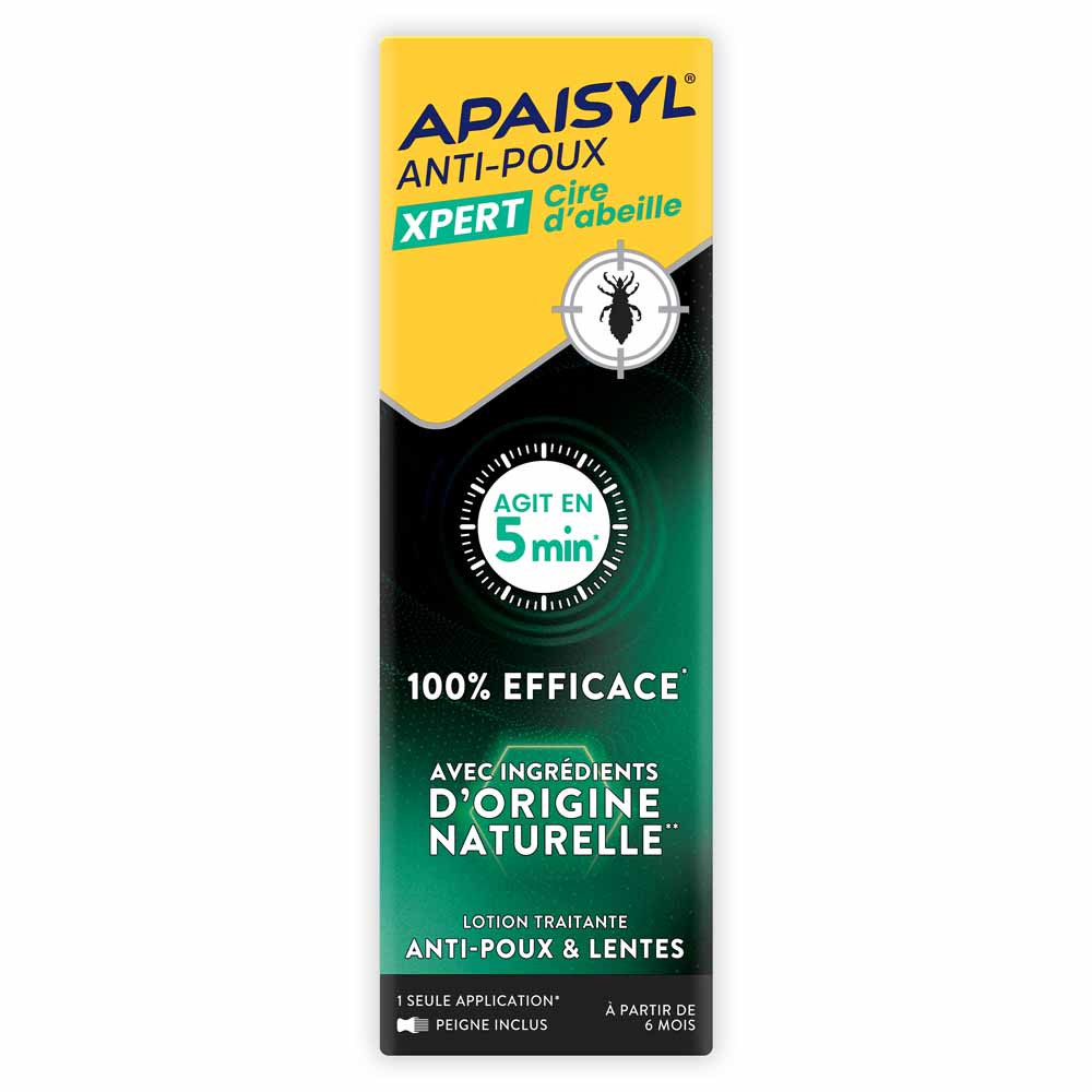 Apaisyl Antipiojos &amp; Loción Liendres Xpert Cera de Abejas 100 ml