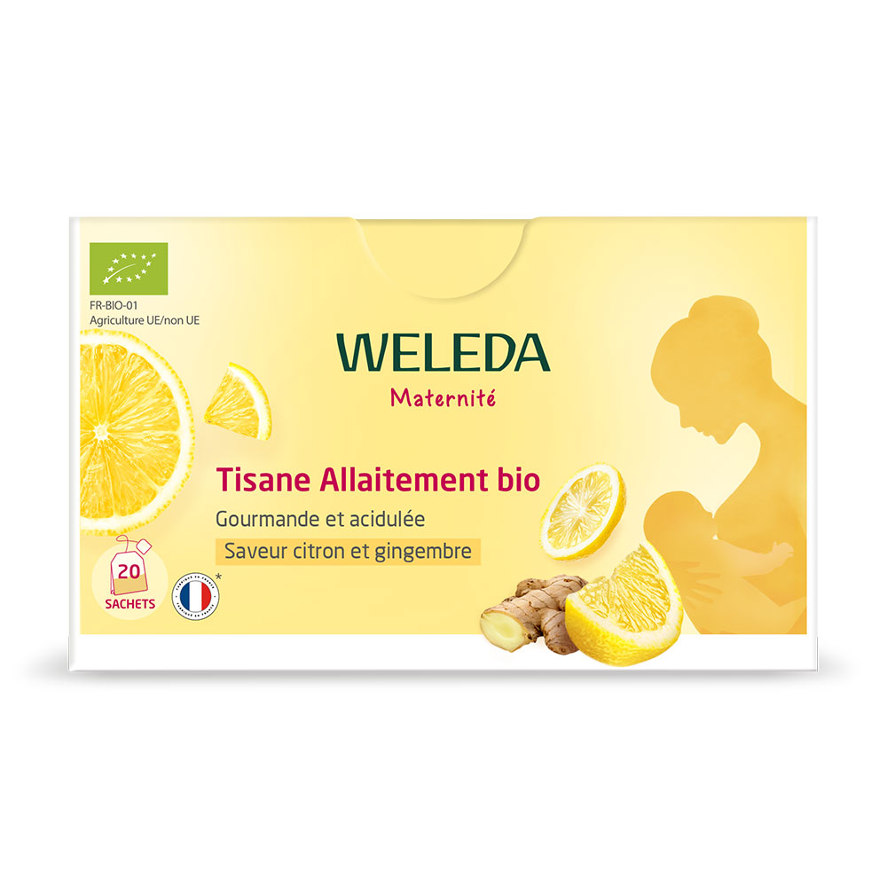 Weleda Infusión lactancia bio sabor limón y jengibre 20 sobres