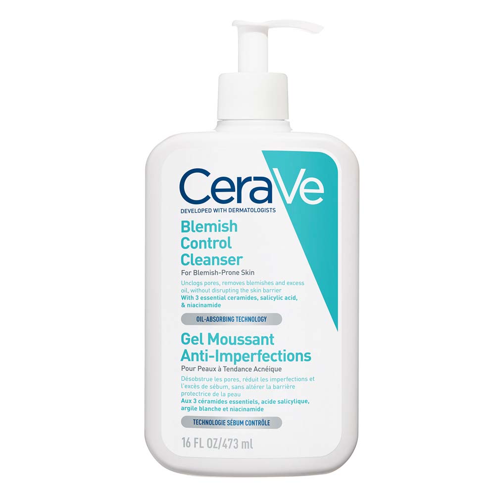 Cerave Face Gel moussant pieles con imperfecciones y tendencia acneica 473ml