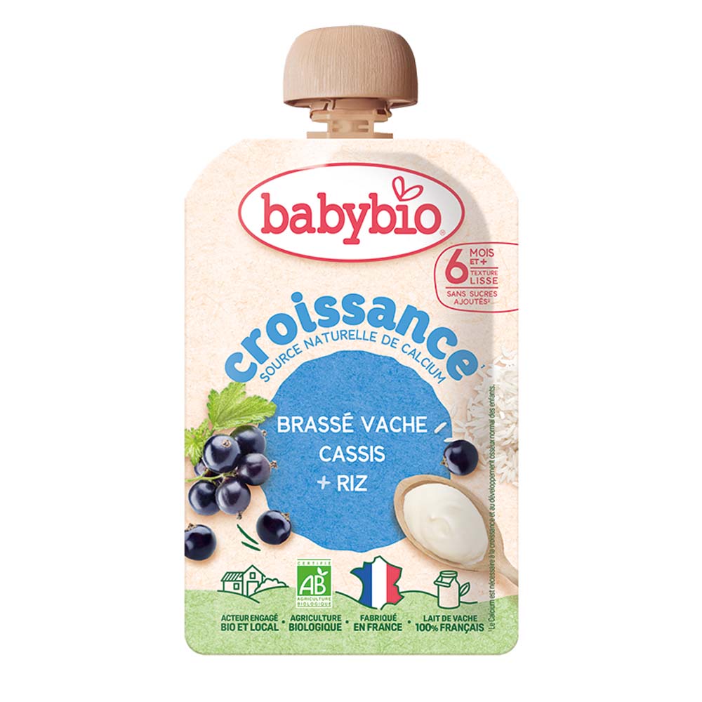 Babybio Postres Puré de frutas en bolsa <strong>bebés</strong> 30 g