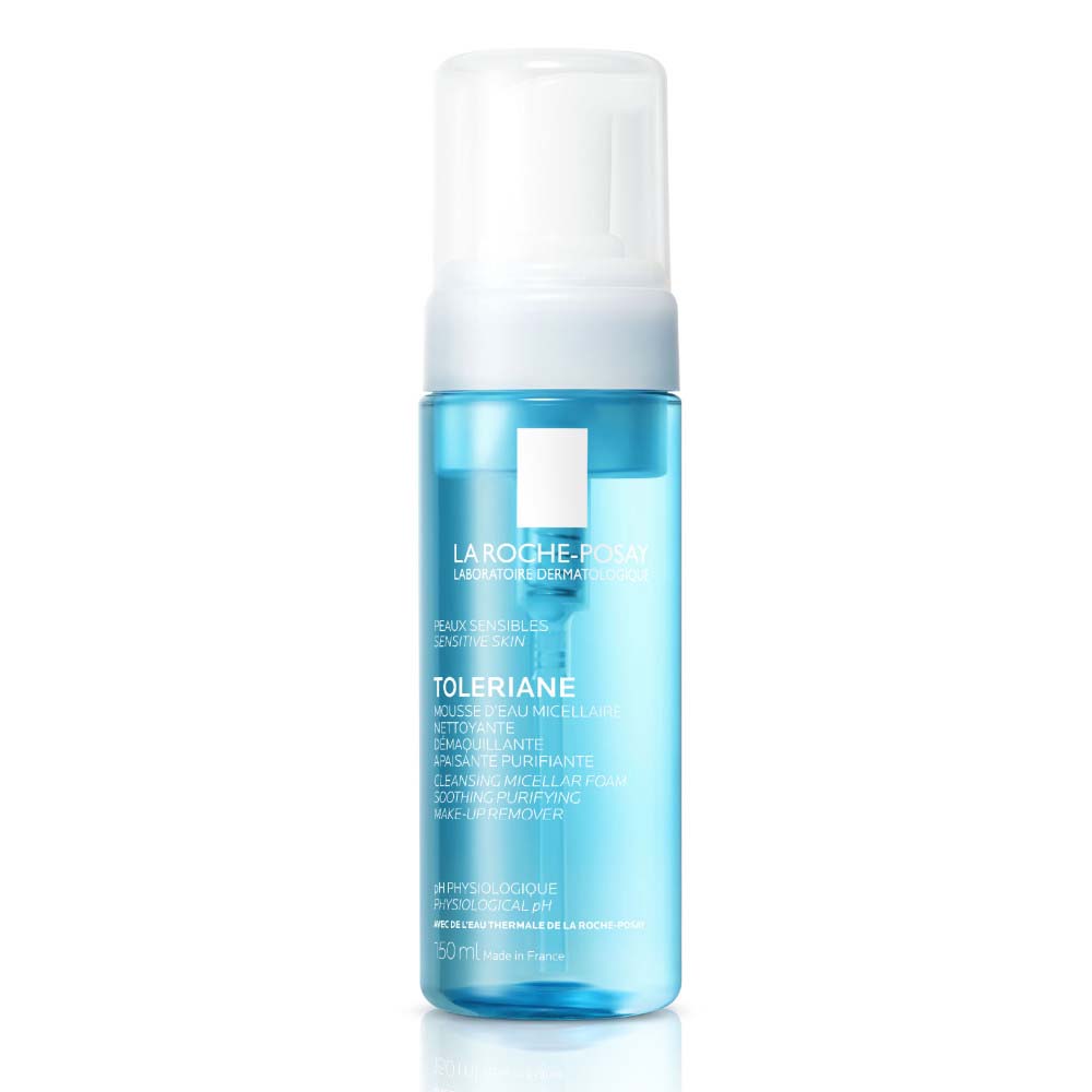 La Roche-Posay Toleriane Espuma micelar limpiadora y desmaquillante con Agua termal de manantial Piel sensible 150 ml