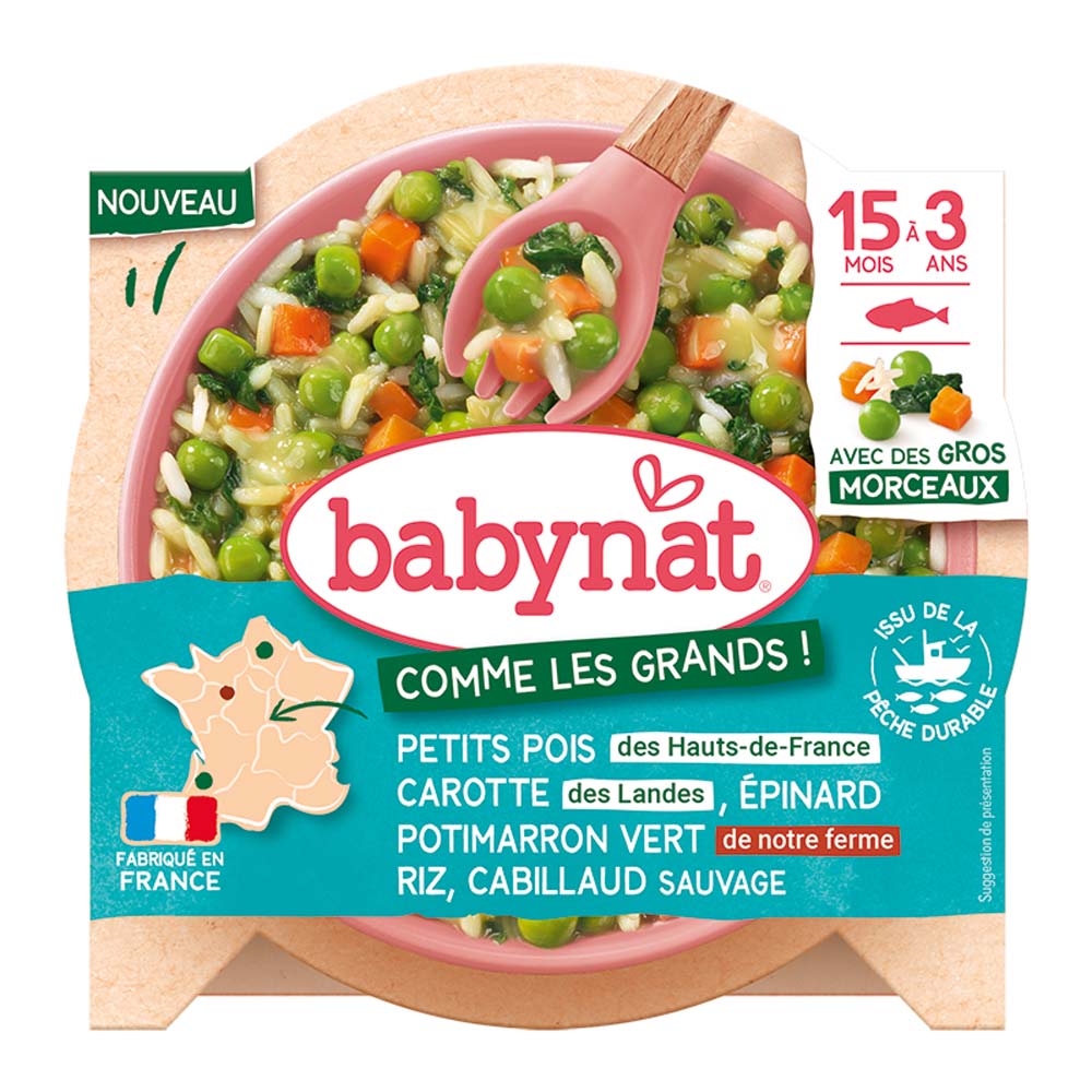 Babybio Babynat Puré instantáneo a partir de los 15 meses 30 g