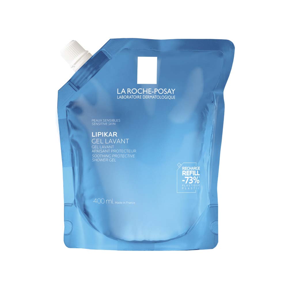 La Roche-Posay Lipikar Recambio de Gel limpiador calmante y protector Piel sensible y seca 400 ml