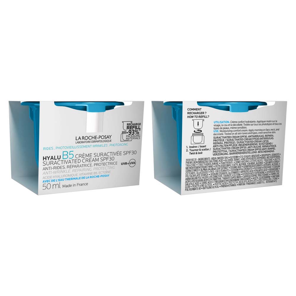 La Roche-Posay Hyalu B5 Recarga crema suractivada rostro SPF30 antiarrugas todos los tipos de piel 50 ml