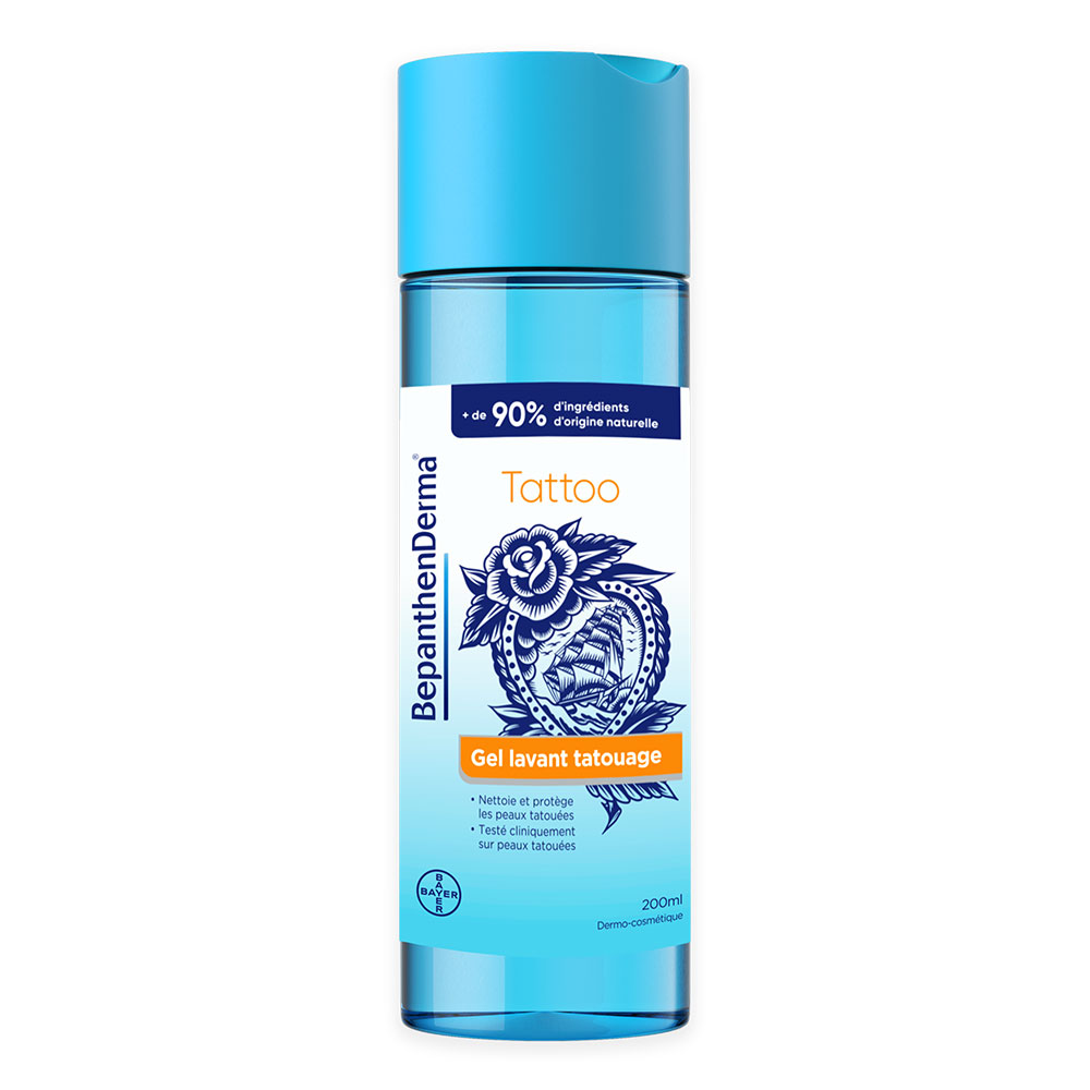 Bepanthen Derma Gel limpiador para tatuajes 200 ml
