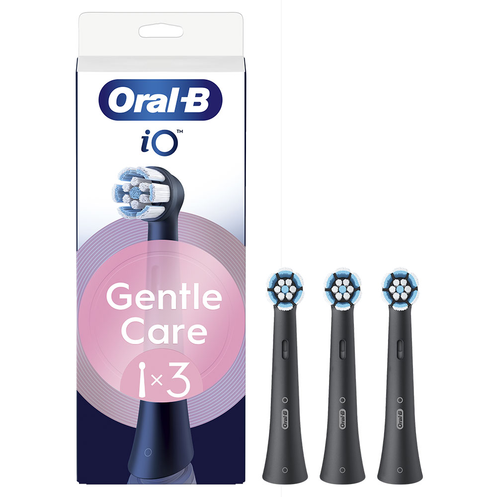 Oral-B iO Cabezales cepillo de dientes eléctrico Negro Gentle Care x3