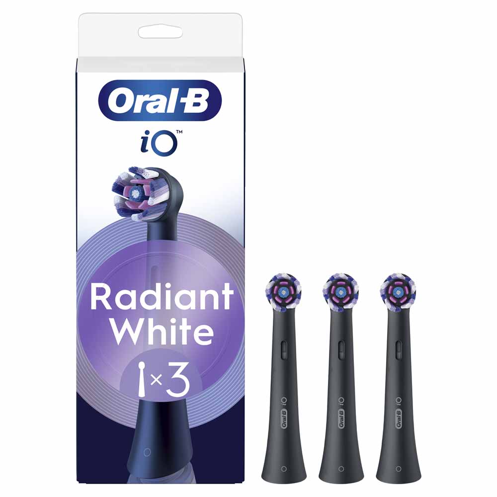 Oral-B Cepillos de dientes eléctricos negros Blanco radiante x3