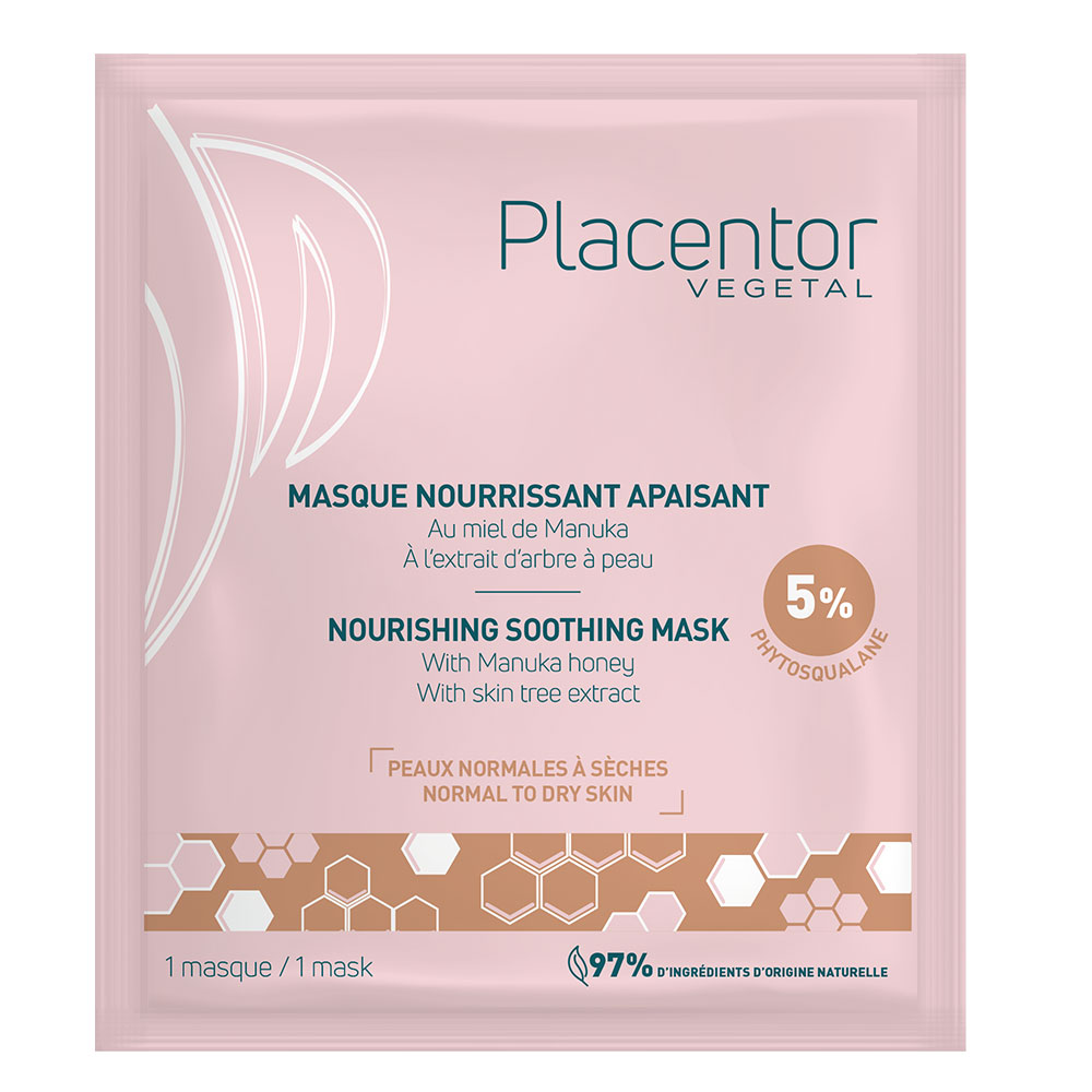 Placentor Végétal Mascarilla nutritiva calmante Piel normal a seca 25g