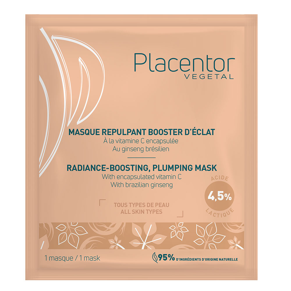 Placentor Végétal Mascarilla rellenadora potenciadora de la luminosidad Todo tipo de pieles 25g