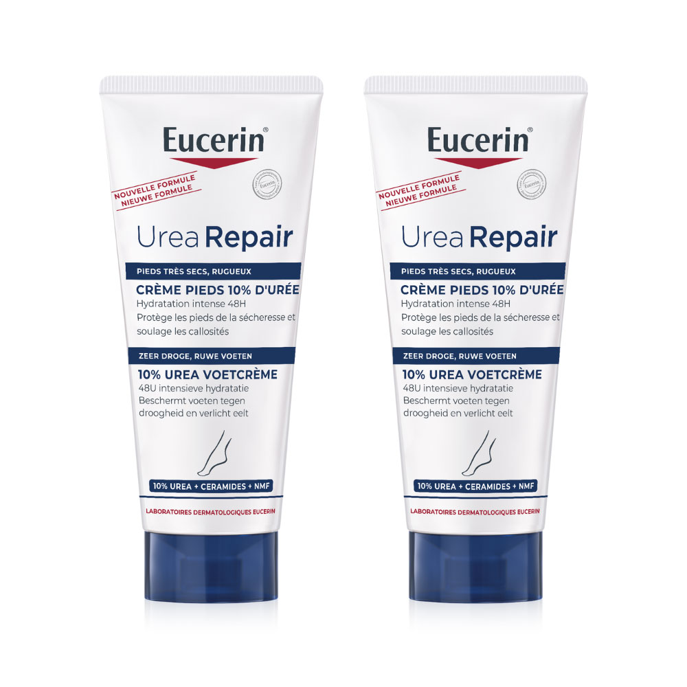 Eucerin UreaRepair Plus Crema pies 10% urea piel áspera 2 x 100 ml