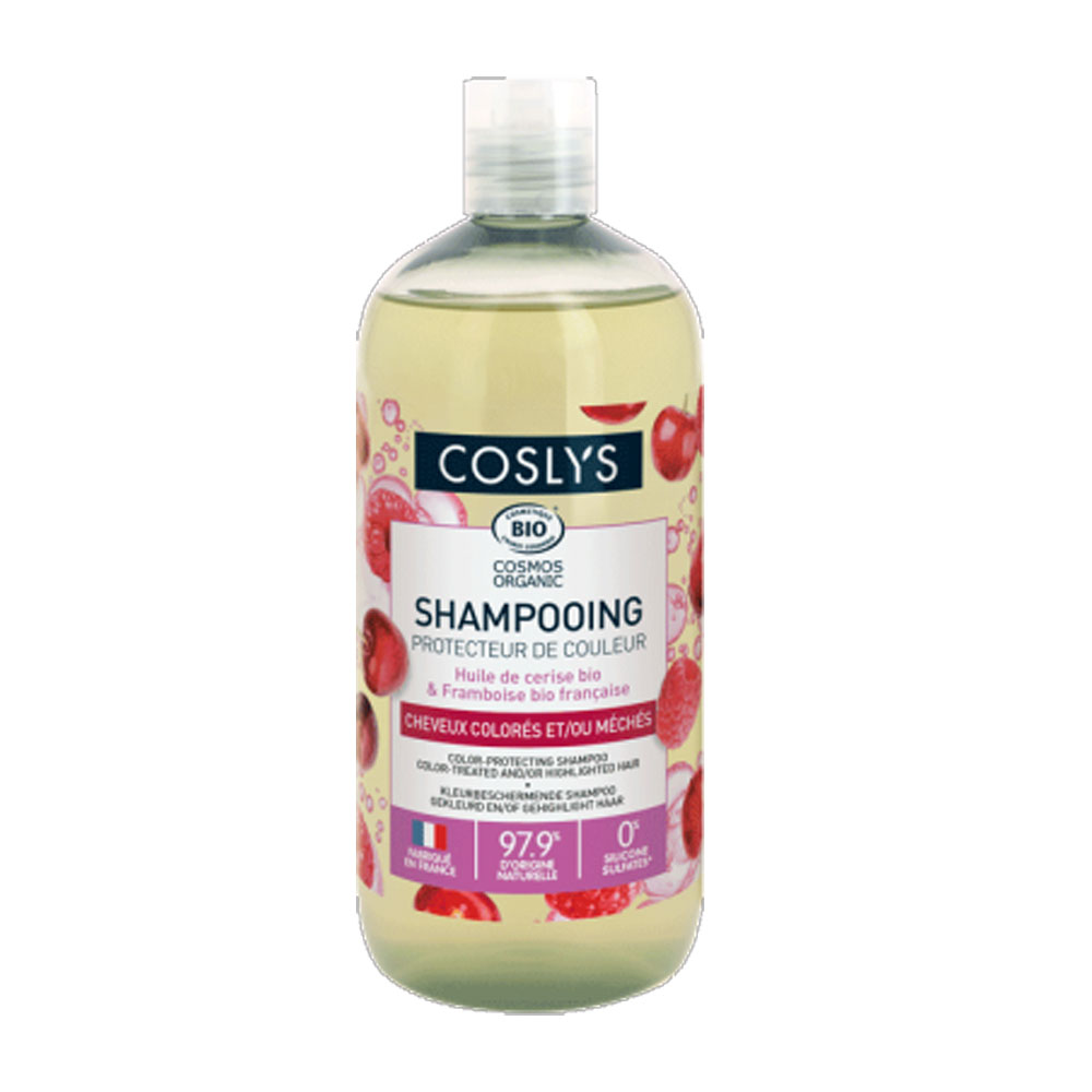 Coslys Shampooing Protecteur de Couleur Bio Cheveux colorés et méchés 500 ml
