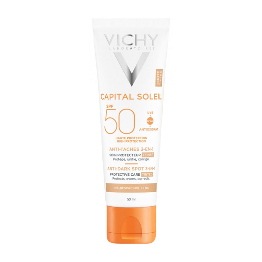 Vichy Capital Soleil Crema antimanchas con color 3en1 protección alta SPF50+ 50ml