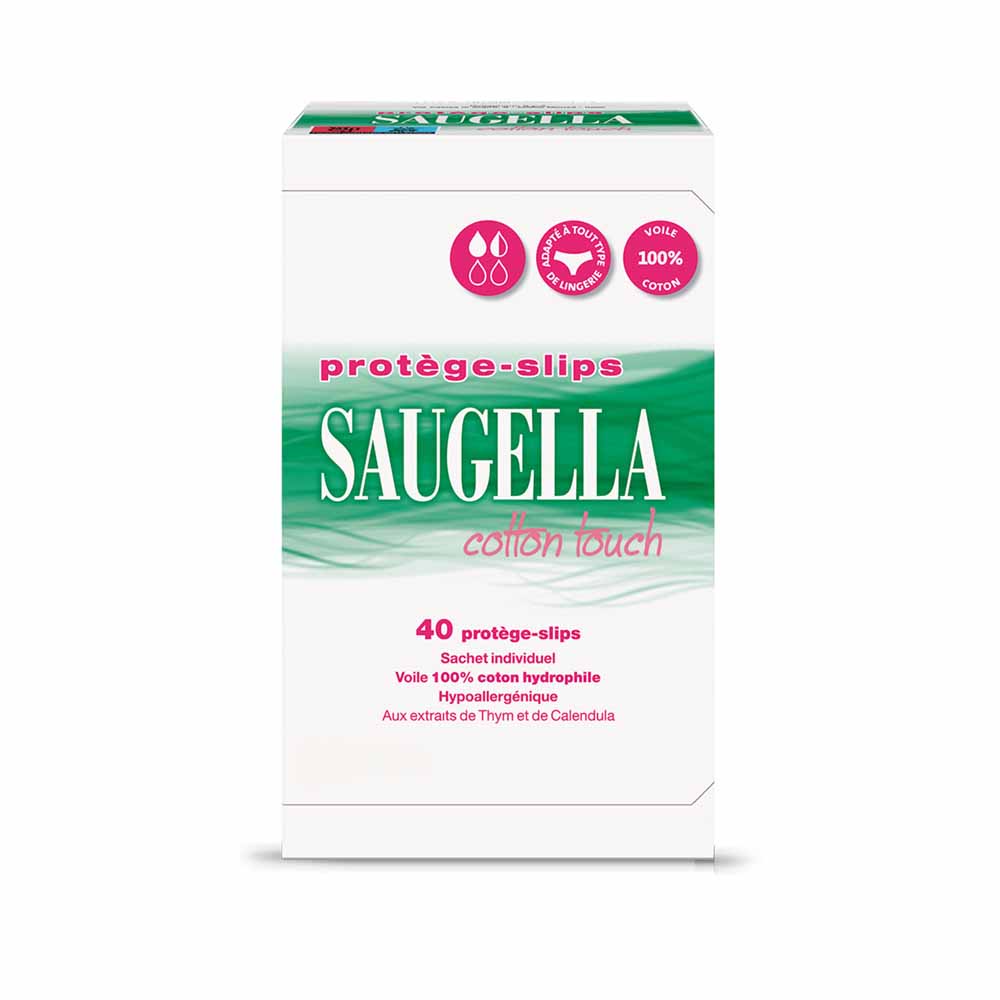 Saugella CottonTouch Cotton Touch Salva Slips X40 Hypoallergénique x40
