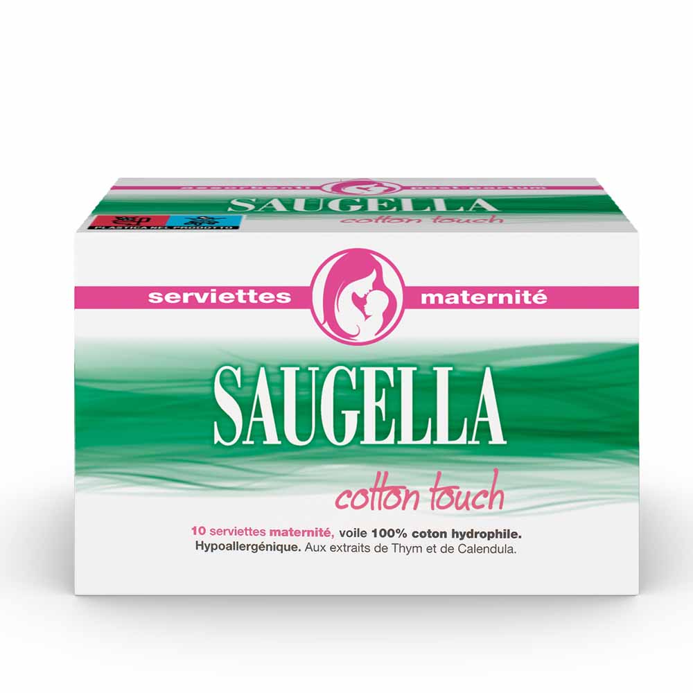 Saugella CottonTouch Salvaslip posparto hipoalergénico 10 unidades