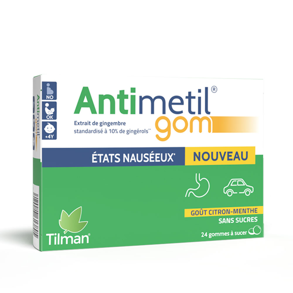 Tilman Antimetil Náuseas 24 gomas de borrar
