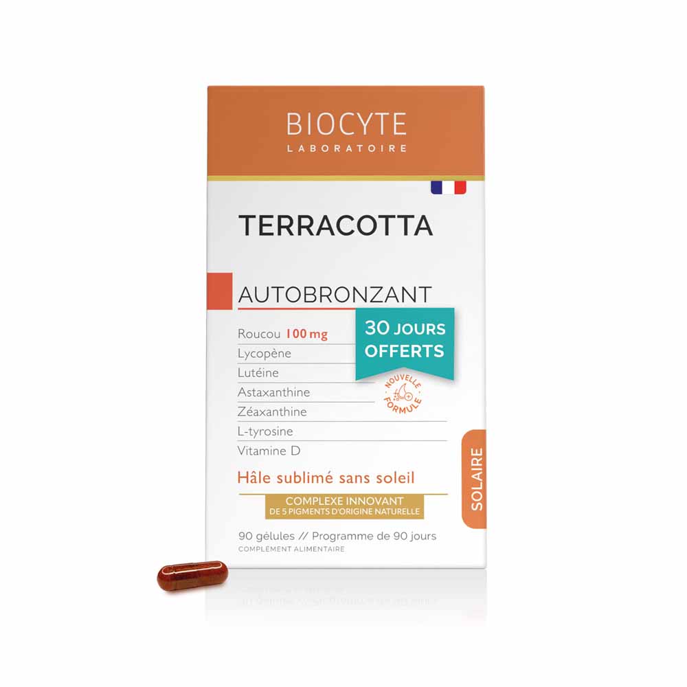 Biocyte Solar Autobronceador Terracotta bronceado sublime sin sol 90 cápsulas